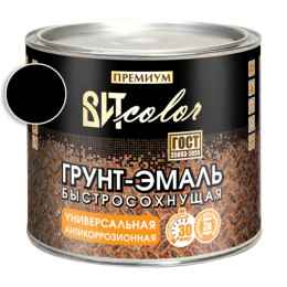Грунт-эмаль быстросохнущая универсальная ВИТ color черная RAL 9005 1.8 кг