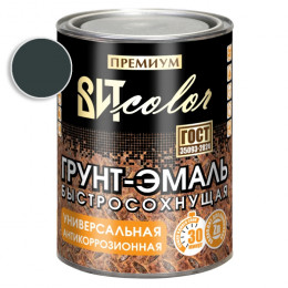 Грунт-эмаль быстросохнущая универсальная ВИТ color графитовый серый RAL 7024 0.8 кг