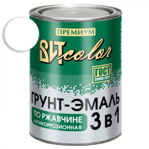 Грунт-эмаль по ржавчине 3 в 1 белая ВИТ color 0.8 кг