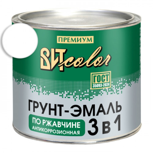 Грунт-эмаль по ржавчине 3 в 1 белая ВИТ color 1.8 кг