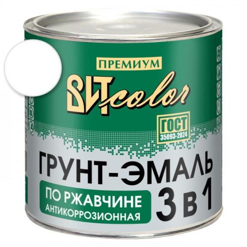 Грунт-эмаль по ржавчине 3 в 1 белая ВИТ color 2.6 кг