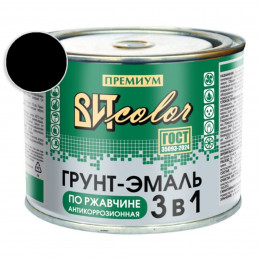 Грунт-эмаль по ржавчине 3 в 1 черная ВИТ color 0.4 кг
