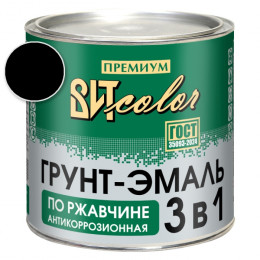Грунт-эмаль по ржавчине 3 в 1 черная ВИТ color 2.6 кг