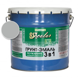 Грунт-эмаль по ржавчине 3 в 1 серая ВИТ color 10 кг
