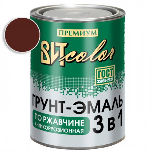 Грунт-эмаль по ржавчине 3 в 1 шоколад  ВИТ color 0.8 кг