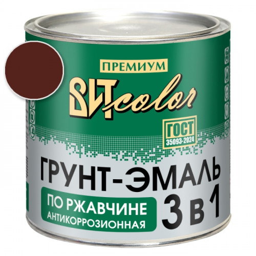 Грунт-эмаль по ржавчине 3 в 1 шоколад  ВИТ color 2.6 кг