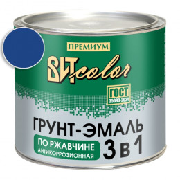 Грунт-эмаль по ржавчине 3 в 1 синяя  ВИТ color 1.8 кг