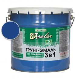 Грунт-эмаль по ржавчине 3 в 1 синяя  ВИТ color 10 кг
