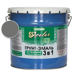 Грунт-эмаль по ржавчине 3 в 1 темно-серая  ВИТ color 10 кг