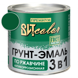 Грунт-эмаль по ржавчине 3 в 1 темно-зеленая ВИТ color 2.6 кг