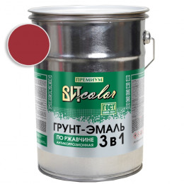 Грунт-эмаль по ржавчине 3 в 1 вишня ВИТ color 5 кг