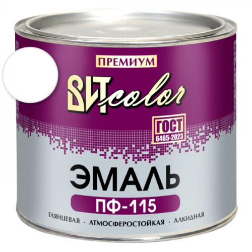 Эмаль белая ПФ 115 ГОСТ ВИТ color 1.8 кг