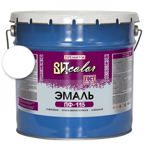 Эмаль белая ПФ 115 ГОСТ ВИТ color 10 кг
