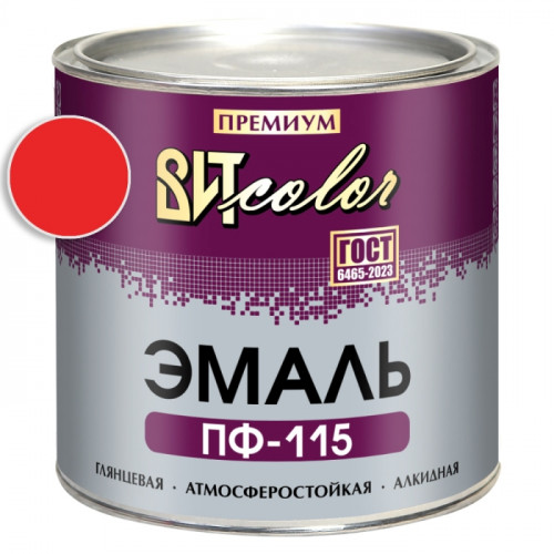 Эмаль красная ПФ 115 ГОСТ ВИТ color 2.6 кг