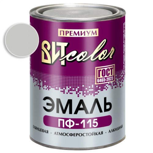 Эмаль серая ПФ 115 ГОСТ ВИТ color 0.8 кг