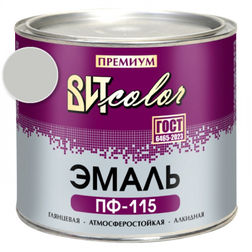 Эмаль серая ПФ 115 ГОСТ ВИТ color 1.8 кг