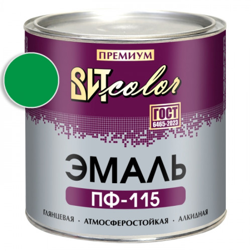 Эмаль зеленая ПФ 115 ГОСТ ВИТ color 2.6 кг