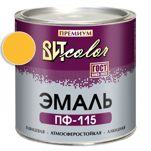 Эмаль желтая ПФ 115 ГОСТ ВИТ color 2.6 кг