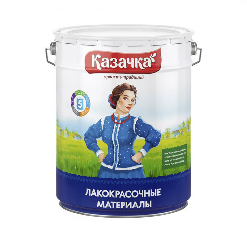 Краска МА-15 Зеленая 20 кг "КАЗАЧКА"