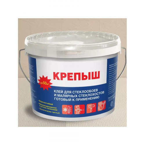 Клей обойный для стеклообоев Крепыш 10 кг