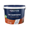 Краска водно-дисперсионная по кирпичу ПРЕСТИЖ цвет коричневый 2,4 кг (1/4)