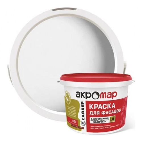 Акриловая фасадная краска Сайвер Акромар 3 кг