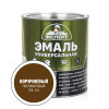 Эксперт Эмаль Универсальная алкидная полуматовая Коричневая 2,5 кг