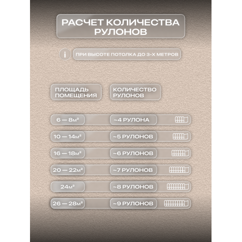 Обои флизелиновые ART&WALL Gamma Антивандальные, моющиеся, Бежевые 1,06 м