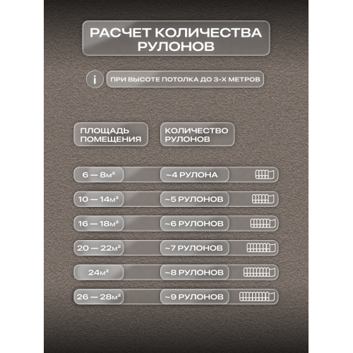 Обои флизелиновые ART&WALL Gamma Антивандальные, моющиеся, Темно-коричневые 1,06 м