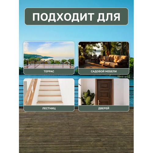 Масло для террас и садовой мебели с воском Tikkurila Valtti Terrace Oil цвет бесцветный 2,7 л